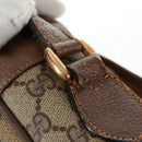 GUCCI GG Supreme Web Sherry Line Bag PVC Beige Gold 904 02 064 Auth bs32049-10