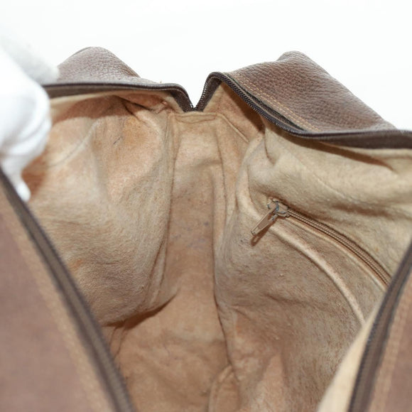 GUCCI GG Supreme Web Sherry Line Bag PVC Beige Gold 904 02 064 Auth bs32049