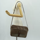 GUCCI GG Supreme Web Sherry Line Bag PVC Beige Gold 904 02 064 Auth bs32049-30