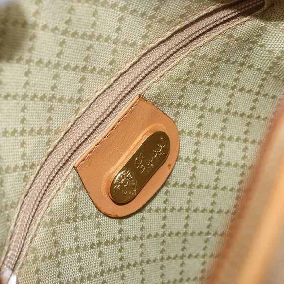 GUCCI Micro GG Supreme Shoulder Bag PVC Beige Gold 07 37 5575 Auth bs32050