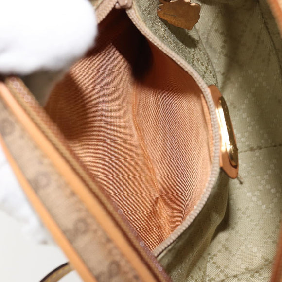 GUCCI Micro GG Supreme Shoulder Bag PVC Beige Gold 07 37 5575 Auth bs32050