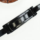 GUCCI Bamboo Hand Bag Enamel 2way Black Gold 015 1046 3304 Auth bs32052-11