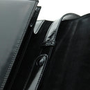 GUCCI Bamboo Hand Bag Enamel 2way Black Gold 015 1046 3304 Auth bs32052-21