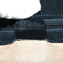 GUCCI Bamboo Hand Bag Enamel 2way Black Gold 015 1046 3304 Auth bs32052-28