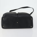 GUCCI Bamboo Hand Bag Leather Black Gold 002 123 0322 Auth bs32053-11