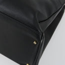 GUCCI Bamboo Hand Bag Leather Black Gold 002 123 0322 Auth bs32053-12