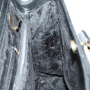 GUCCI Bamboo Hand Bag Leather Black Gold 002 123 0322 Auth bs32053-17