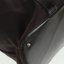 GUCCI Bamboo Hand Bag Nylon Brown Silver 002 3754 0412 Auth bs32055-12