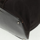 GUCCI Bamboo Hand Bag Nylon Brown Silver 002 3754 0412 Auth bs32055-13