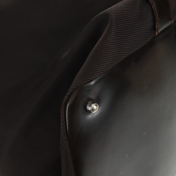 GUCCI Bamboo Hand Bag Nylon Brown Silver 002 3754 0412 Auth bs32055