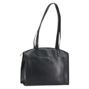 GUCCI Shoulder Bag Leather Black Gold 002 1998 0346 Auth bs32056-1