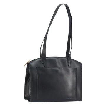 GUCCI Shoulder Bag Leather Black Gold 002 1998 0346 Auth bs32056