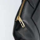 GUCCI Shoulder Bag Leather Black Gold 002 1998 0346 Auth bs32056-9