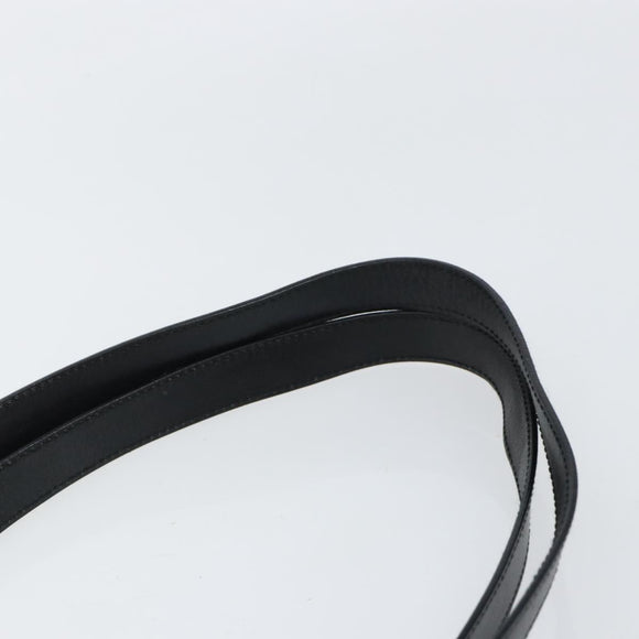 GUCCI Shoulder Bag Leather Black Gold 002 1998 0346 Auth bs32056