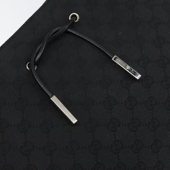 GUCCI GG Canvas Tote Bag Black Gold 002 1053 Auth bs32057