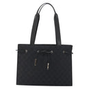 GUCCI GG Canvas Tote Bag Black Gold 002 1053 Auth bs32057-2