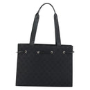 GUCCI GG Canvas Tote Bag Black Gold 002 1053 Auth bs32057-3