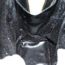 GUCCI Bamboo Shoulder Bag Enamel Black Gold Auth bs32059-20