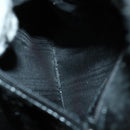 GUCCI Bamboo Shoulder Bag Enamel Black Gold Auth bs32059-22