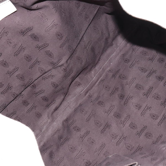 GUCCI GG Canvas Guccissima Guccissima Tote Bag Leather White Gold Auth bs32060