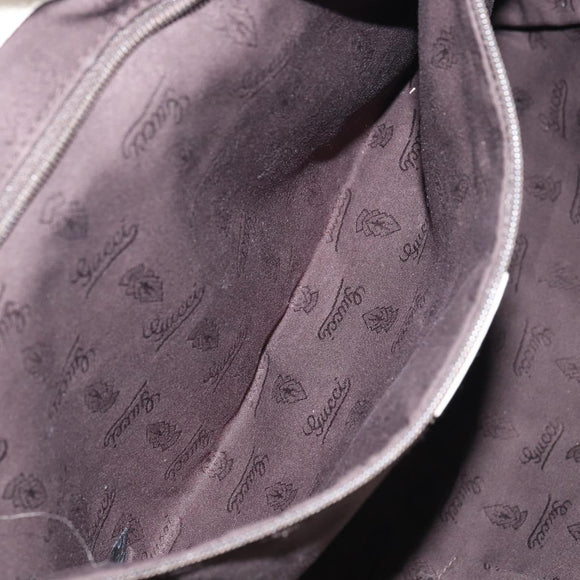 GUCCI GG Canvas Guccissima Guccissima Tote Bag Leather White Gold Auth bs32060