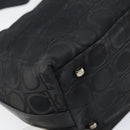 Salvatore Ferragamo Gancini Shoulder Bag Nylon Black Silver Auth bs32062-13