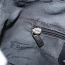 Salvatore Ferragamo Gancini Shoulder Bag Nylon Black Silver Auth bs32062-19