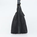 Salvatore Ferragamo Gancini Shoulder Bag Nylon Black Silver Auth bs32062-4