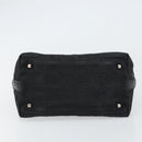 Salvatore Ferragamo Gancini Shoulder Bag Nylon Black Silver Auth bs32062-5