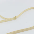 VALENTINO Hand Bag Leather 2way Beige Gold Auth bs32064-9