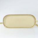 VALENTINO Hand Bag Leather 2way Beige Gold Auth bs32064-5