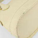 VALENTINO Hand Bag Leather 2way Beige Gold Auth bs32064-10