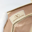 VALENTINO Hand Bag Leather 2way Beige Gold Auth bs32064-19