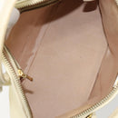 VALENTINO Hand Bag Leather 2way Beige Gold Auth bs32064-11