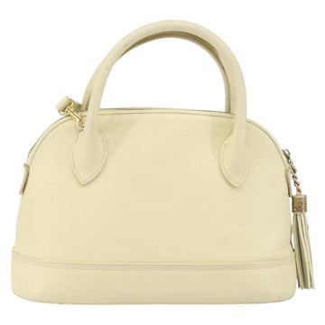 VALENTINO Hand Bag Leather 2way Beige Gold Auth bs32064 - 0