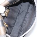 FENDI Pecan Canvas Shoulder Bag PVC Black Brown gold Auth bs32065-11