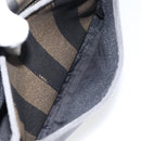 FENDI Pecan Canvas Shoulder Bag PVC Black Brown gold Auth bs32065-23