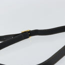 FENDI Pecan Canvas Shoulder Bag PVC Black Brown gold Auth bs32065-8