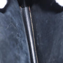 VALENTINO Shoulder Bag Leather Black Gold Auth bs32067-25