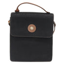 VALENTINO Shoulder Bag Leather Black Gold Auth bs32067-13