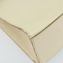 VALENTINO Hand Bag Leather Beige Gold Auth bs32068-15