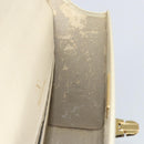 VALENTINO Hand Bag Leather Beige Gold Auth bs32068-20
