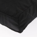 PRADA Chain Shoulder Bag Nylon Black Gold Auth bs32069-14