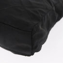 PRADA Chain Shoulder Bag Nylon Black Gold Auth bs32069-16