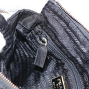 PRADA Chain Shoulder Bag Nylon Black Gold Auth bs32069-21