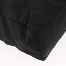 PRADA Chain Shoulder Bag Nylon Black Gold Auth bs32070-9