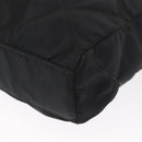 PRADA Chain Shoulder Bag Nylon Black Gold Auth bs32070-14