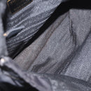 PRADA Chain Shoulder Bag Nylon Black Gold Auth bs32070-11