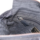 PRADA Chain Shoulder Bag Nylon Black Gold Auth bs32070-21