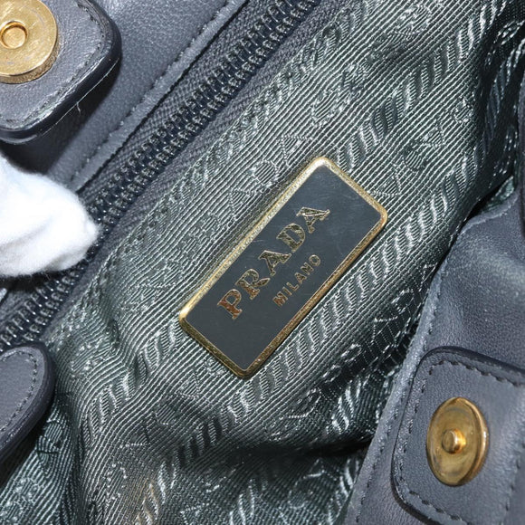 PRADA Tote Bag Nylon 2way Khaki Gold Auth bs32071